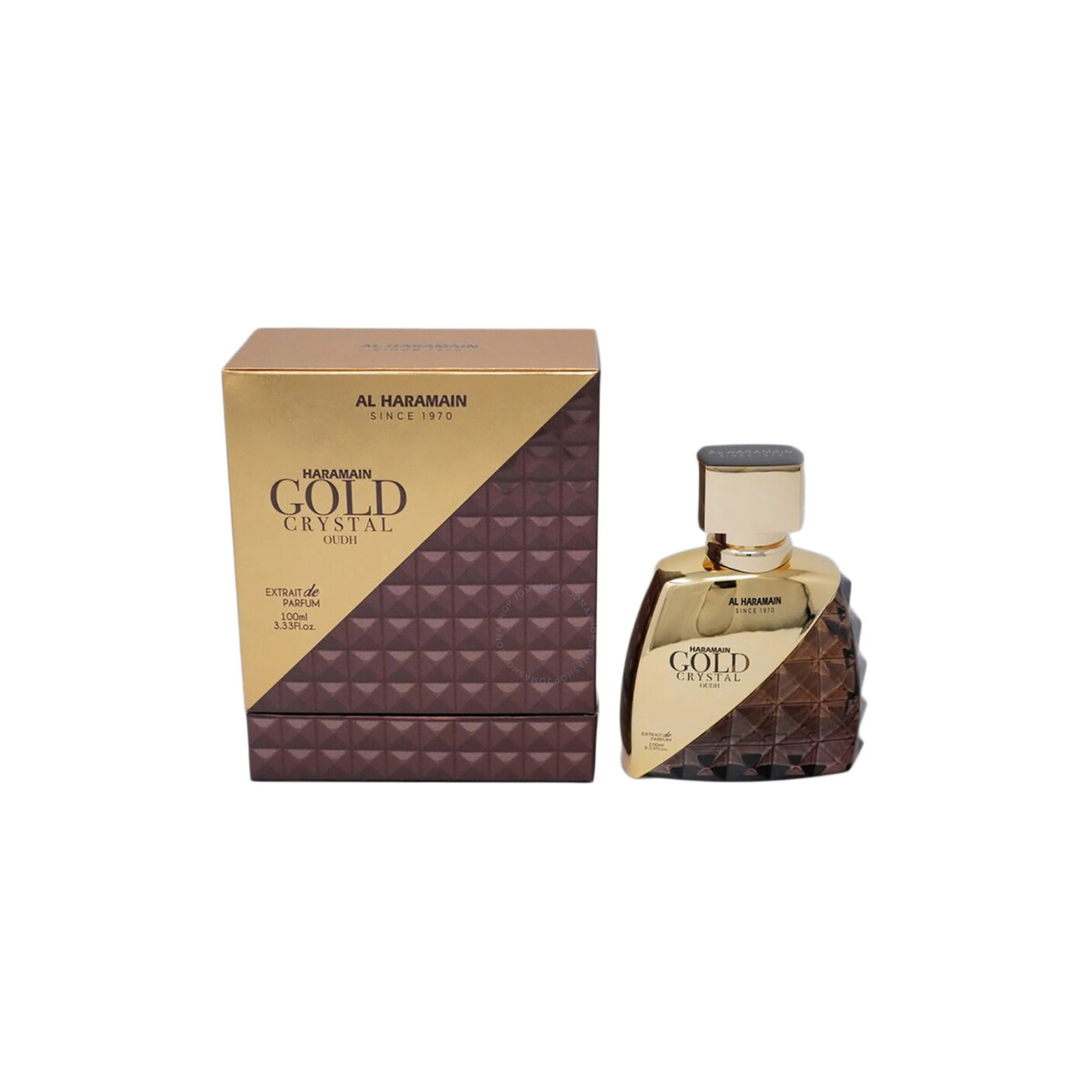 Al Haramain Gold Crystal Oudh Extrait De Parfum 100 Ml Hombre