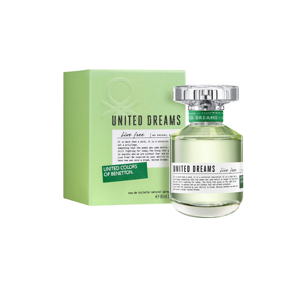 Benetton United Dreams Live Free Edt 80ml Mujer