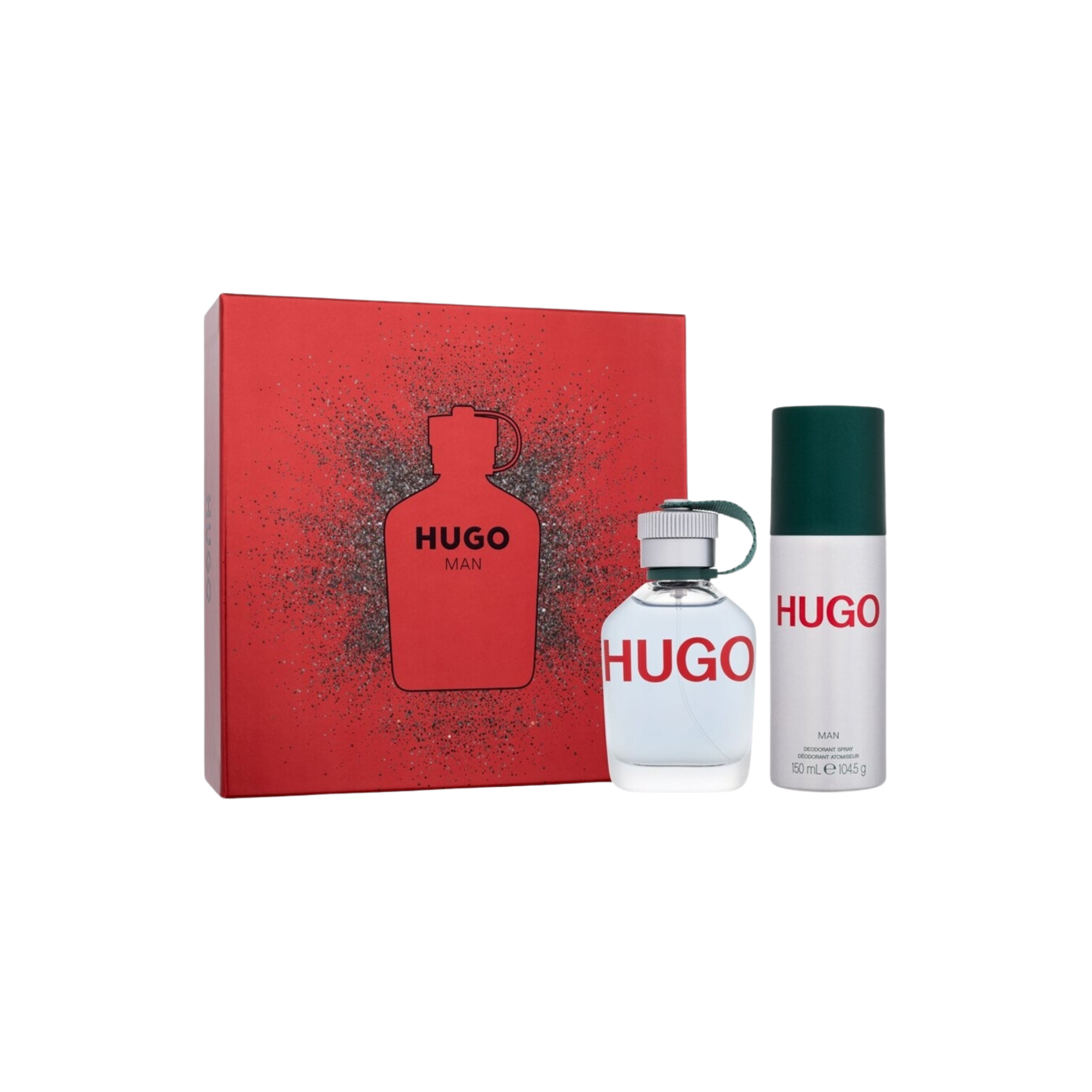 Hugo Man Edt 75 Ml + Deo Spray 150 Ml Set De 2 Pcs Hombre