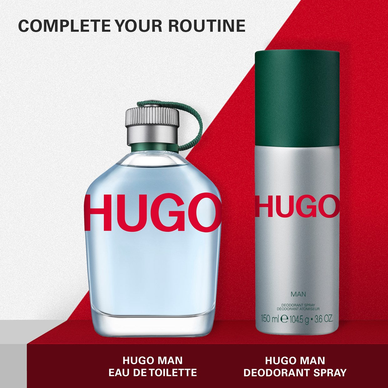 Hugo Man Edt 75 Ml + Deo Spray 150 Ml Set De 2 Pcs Hombre