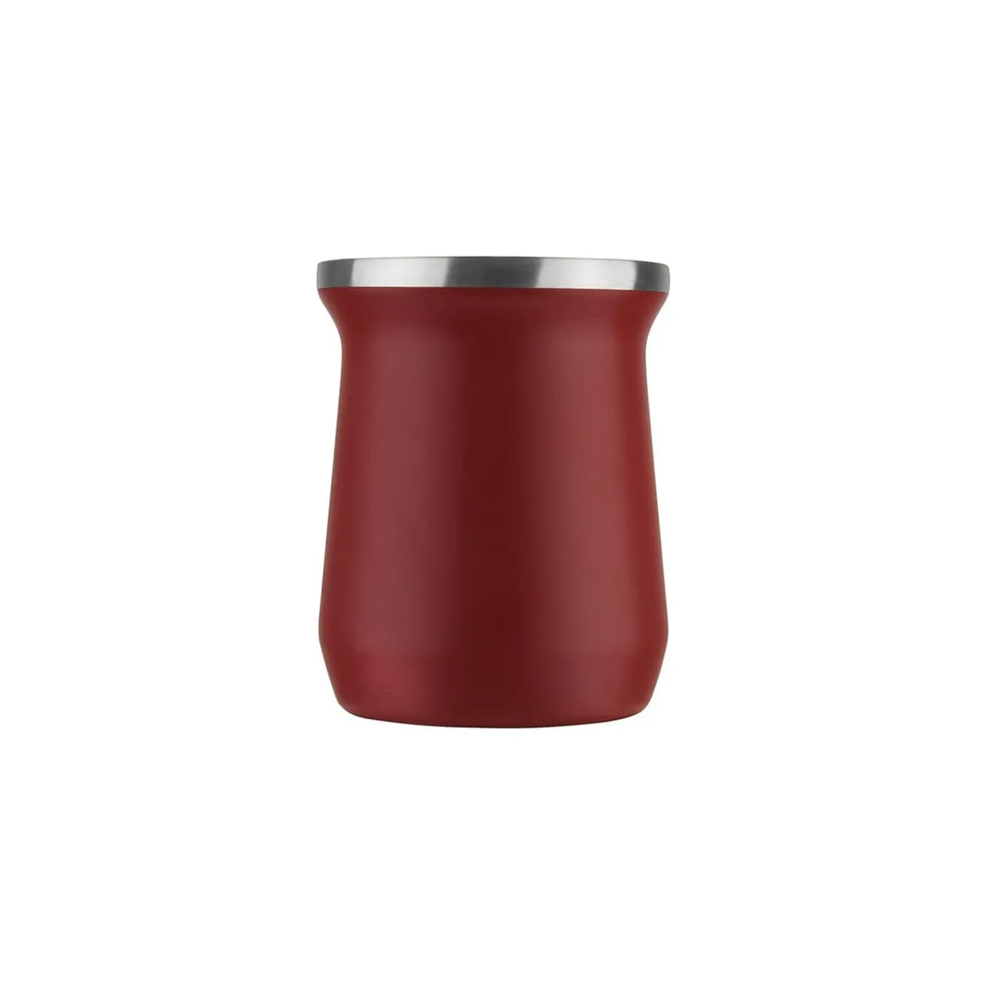 Mate Termico Doble Pared Metalico Aceroinox Rojo