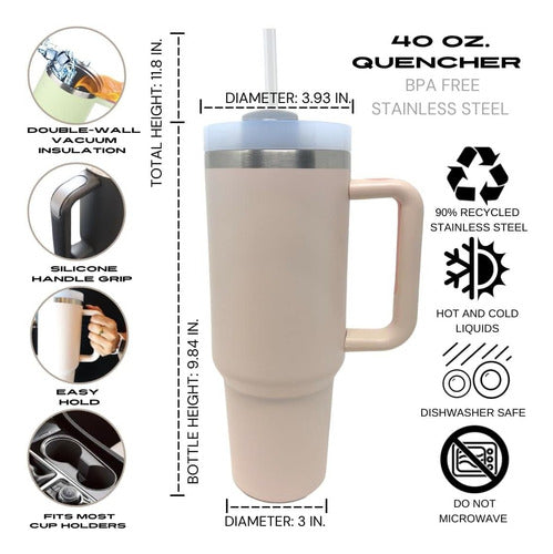 Vaso Termico Quencher 1,2lt Color Negro