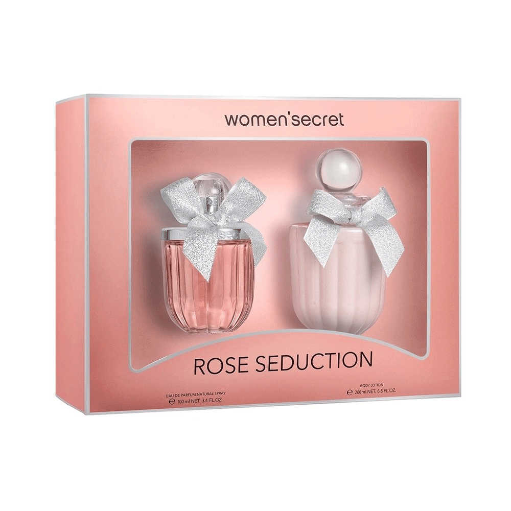 Woman Secret Rose Seduction Set EDP 100 Ml + 200 Ml Bl Mujer - Lodoro Perfumes